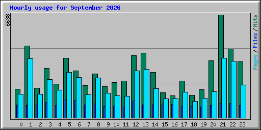 Hourly usage for September 2026