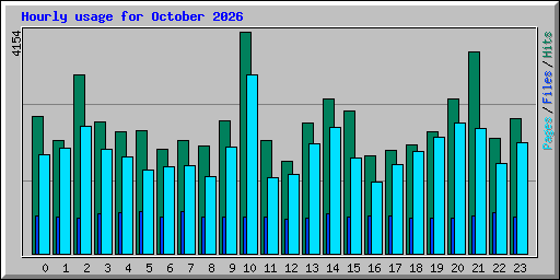 Hourly usage for October 2026